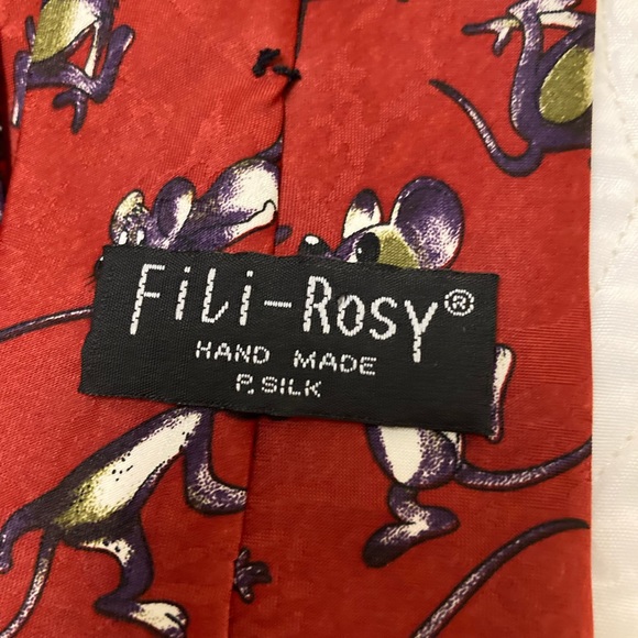 HOST PICK - Fili-Rosy Handmade Silk Mouse Tie - Picture 3 of 5